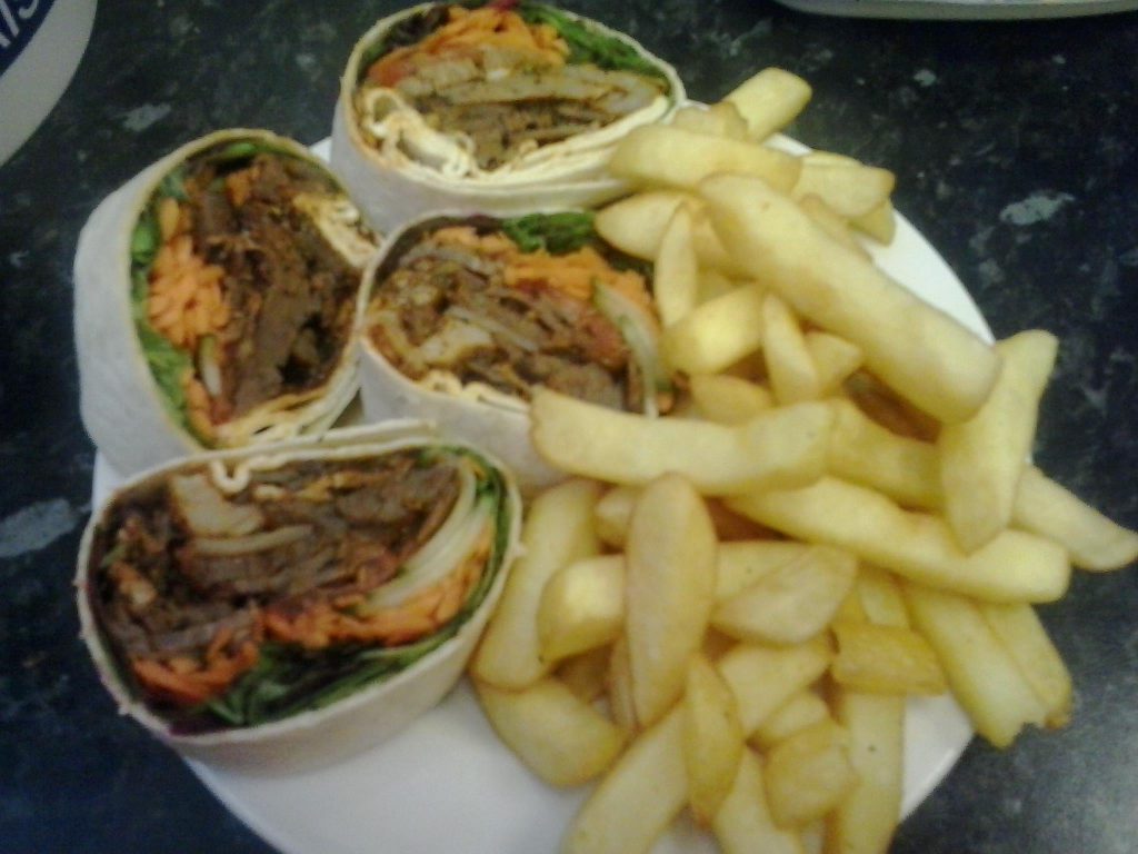 Cantonese Wraps and Chips from Top Nosh Congleton